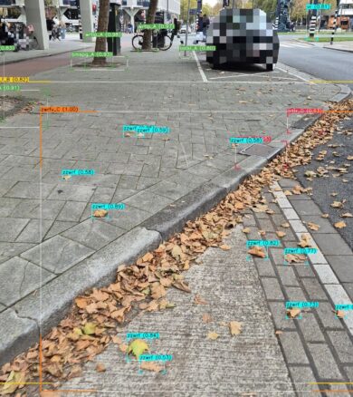 Herfsttest voor AI-inspectie van de openbare ruimte