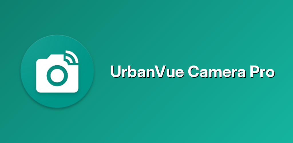 Promobanner van de UrbanVue Camera Pro-app voor geautomatiseerde straatbeeldopname.